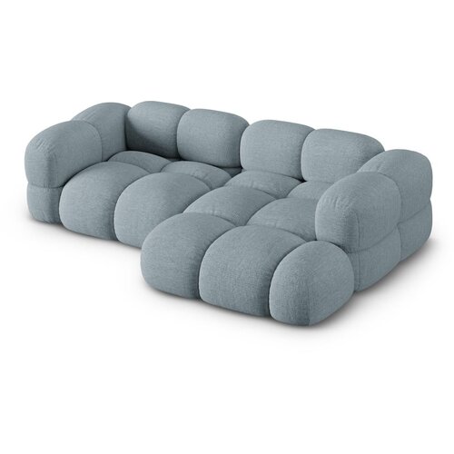 Cosmopolitan Design Svetlo modra kotna sedežna garnitura (desni kot/z ležalnikom) Loretto &amp;ndash; Slike