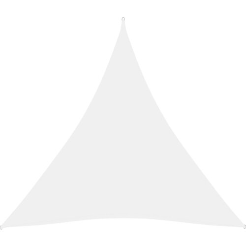 vidaXL Senčno jadro oksford blago trikotno 3,6x3,6x3,6 m belo, (20729341) Cene