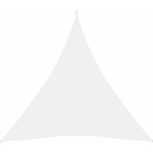 vidaXL Senčno jadro oksford blago trikotno 3,6x3,6x3,6 m belo, (20729341)