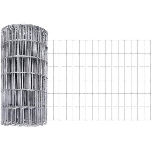  Vanjski Euro Ograda s Betonskom Podlogom 10 x 0,4 m Srebrna Slike