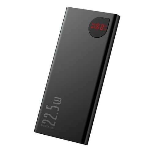 Powerbank BASEUS ADAMAN 10000MAH METAL QC 3.0 PD HUAWEI SCP 22,5W CRNI Slike