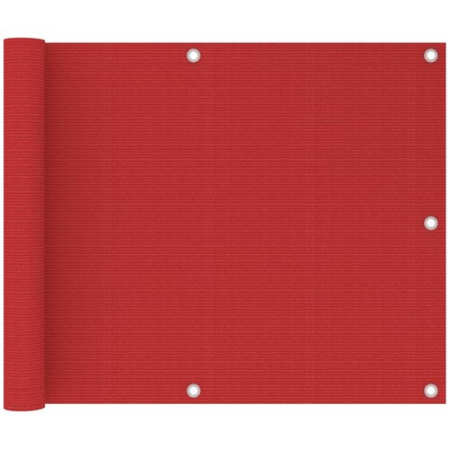 VidaXL Balkonsko platno rdeče 75x600 cm HDPE Slike