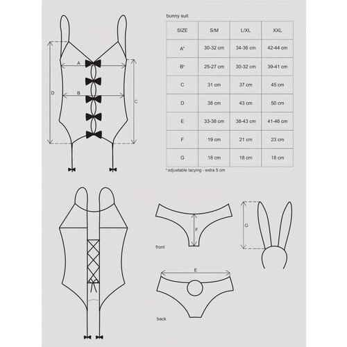 Obsessive Bunny kostim 4 dijela Slike