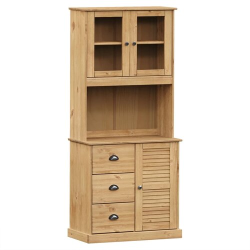 Maison Chic Visoka omara - Komoda - Predalnik VIGO 78x40x175 cm trdna borovina, (21720056) Cene