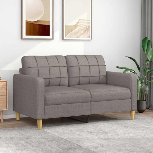  Dvosjed od tkanine smeđesivi 140 cm Cene