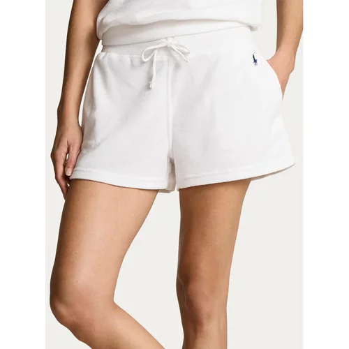 Polo Ralph Lauren Športne kratke hlače 211936222001 Bela Regular Fit