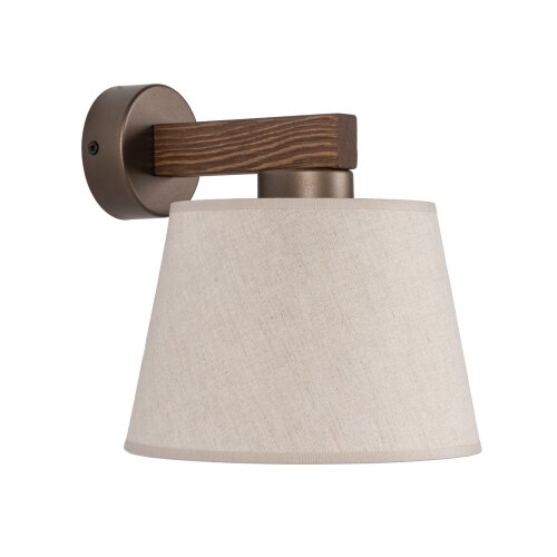  Brilagi - Zidna lampa LATTE 1xE27/15W/230V borovina/bež Slike