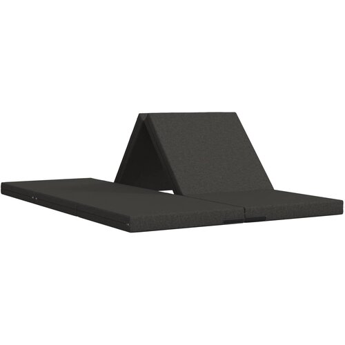 VidaXL Sofa na razvlačenje 140 x 67 x 15 cm Tamnosiva - Tamnosiva Tkanina Slike