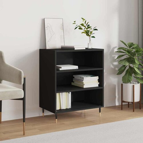  Komoda crna 57 x 35 x 70 cm od konstruiranog drva Slike