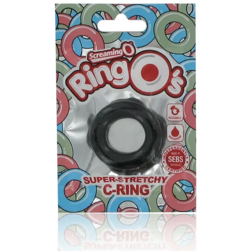 ScreamingO Screaming O - silikonski prsten za penis (crni)