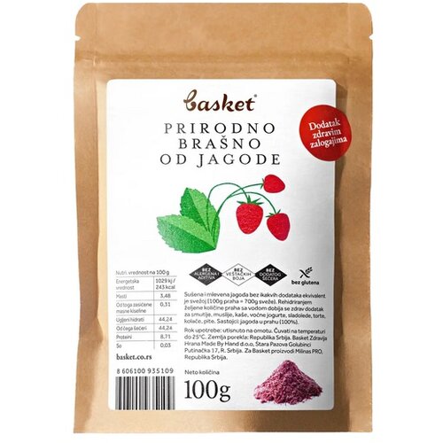 Basket brašno od jagode 100g Cene