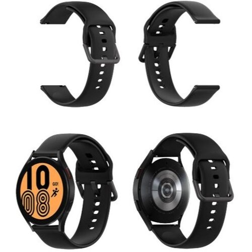 Chameleon Silikonski pašček Basic, 22 mm, črn, za pametno uro Cene