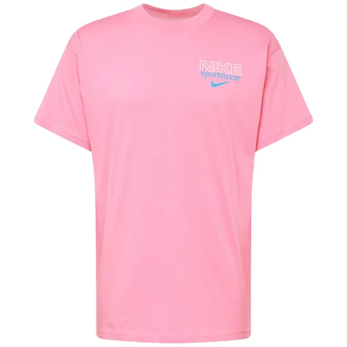 Nike Sportswear Majica azur / svetlo roza / bela