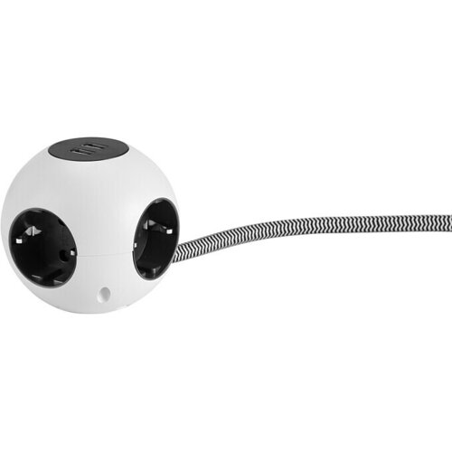 VOLTOMAT Kocka s utičnicama (4-struko, 2 USB priključka, Dužina kabela: 1,4 m) Slike