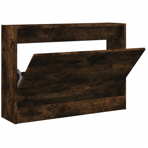 Maison Chic Omarica za obutev - Kopa za čevlje dimljeni hrast 80x21x57 cm inženirski les, (21777482) Slike