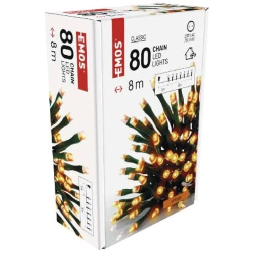 Emos Novogodi&scaron;nji LED LANAC classic 80 LED dioda, 8m Cene