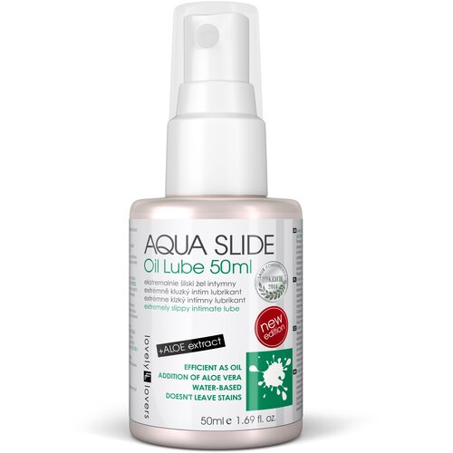Lovely Lovers AQUA SLIDE Oil Lube + ALOE Extract 50ml Slike