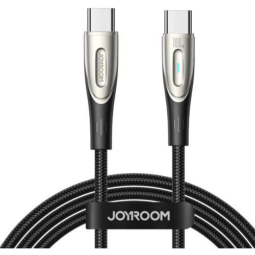 Joyroom Pleteni kabel Star-Light Series USB-C - USB-C 100W 1,2m črn, (21090971) Cene