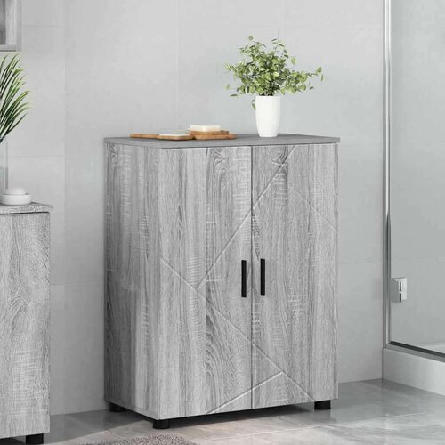vidaXL Kupaonski ormar s policom Sivi hrast sonoma 60 x 35 x 80 cm Cijene