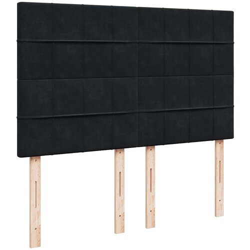  Otomanski krevet s madracima&amp;amp;amp LED crni 140x190 cm bar&amp;scaron;unasti Slike