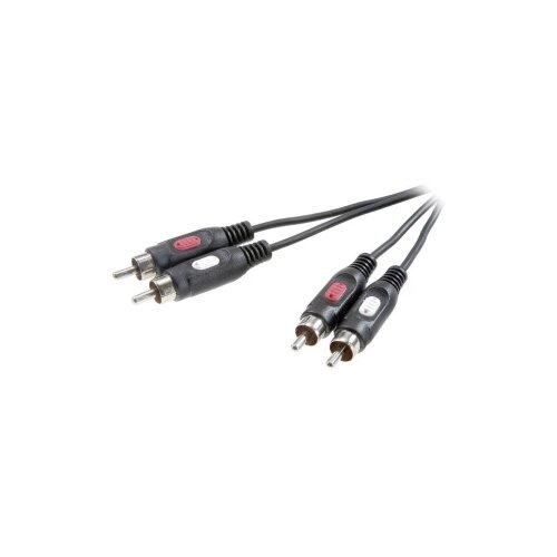 SpeaKa Professional SP-7870624 cinch avdio priključni kabel [2x mo&amp;scaron;ki cinch konektor - 2x mo&amp;scaron;ki cinch konektor] 10.00 m črna, (20431410) Slike