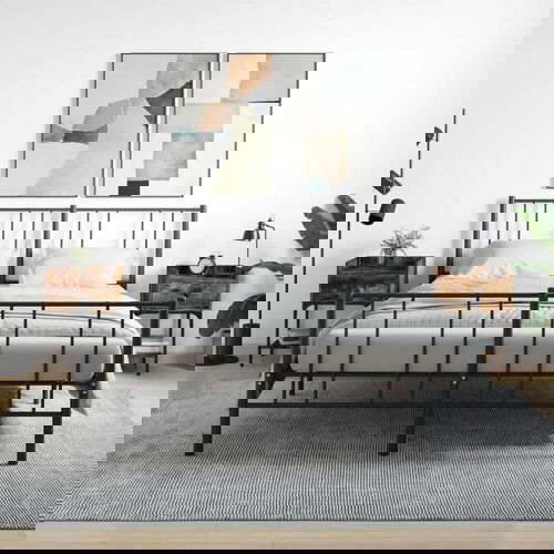 VidaXL Nočna mizica 2 kosa dimljeni hrast 40,5x31x60 cm inženirski les Slike