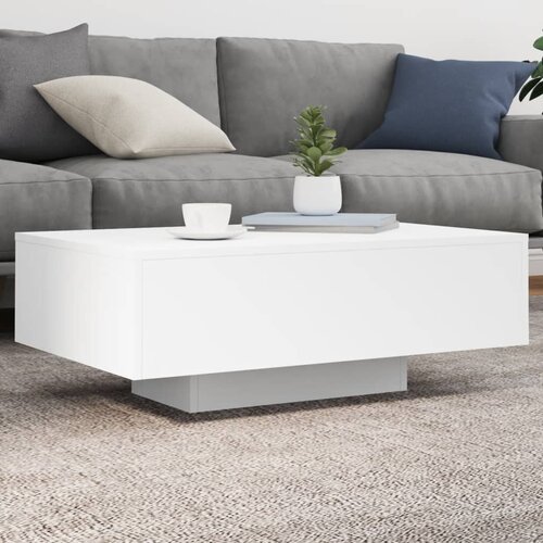  Stolić za kavu s LED svjetlima bijeli 85x55x31 cm Cene