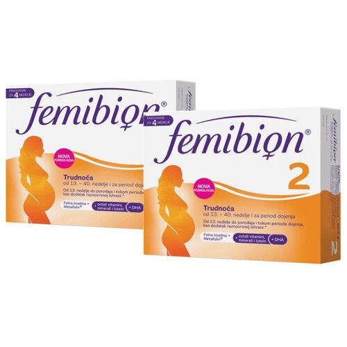 Femibion 2 28 tableta + 28 kapsula duo pack Slike