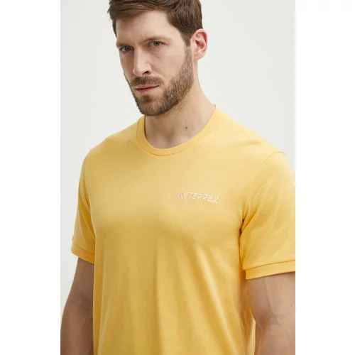 adidas Terrex Sportska majica kratkih rukava Xploric boja: žuta, bez uzorka, IN4616