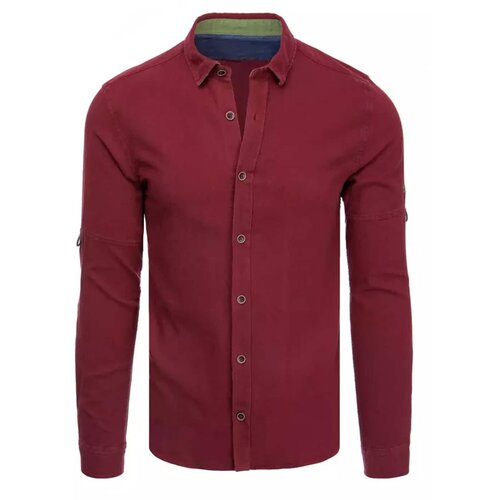 DStreet Men's burgundy shirt DX2252 Cijene