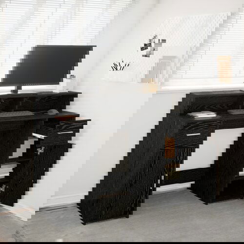 vidaXL Stol Crni hrast 120x55x91 cm inženjerska drvo Cijene