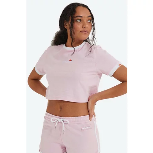 Ellesse Pamučna majica boja: ružičasta, SGJ11884-WHITE