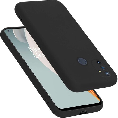 Cadorabo Ohi&scaron;je je združljivo z OnePlus Nord N100 in tekoča črna barva - Za&scaron;čitni ovitek iz prožnega silikona TPU, (20860315) Cene