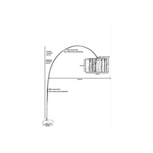 Opviq podna lampa Deve, 155-220 cm, E27 40W, zlatne boje Cene