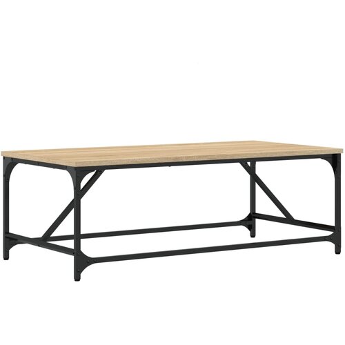 Maison Chic Klubska mizica - kavna mizica - Nizka mizica sonoma hrast 100x50x35 cm inženirski les, (21752450) Slike