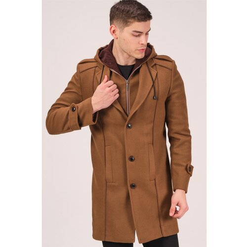 Dewberry PLT8334 MEN&amp;#039;S COAT-DARK CAMEL Slike
