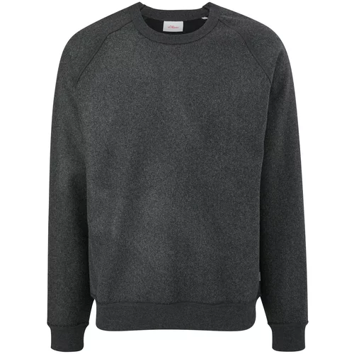 s.Oliver Sweater majica antracit siva
