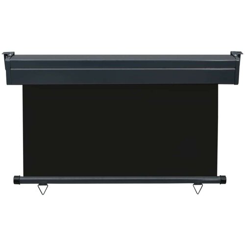VidaXL Balkonska bočna tenda 125 x 250 cm crna Slike