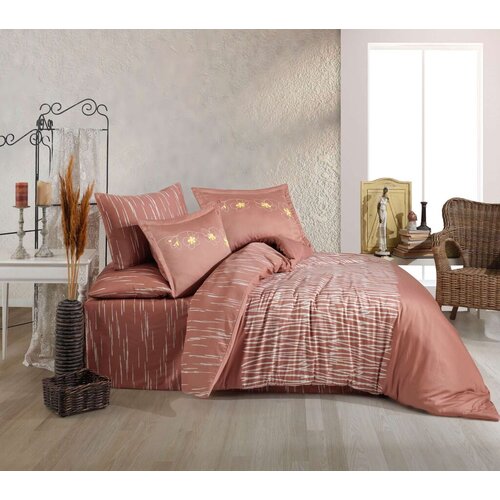 Lessentiel Maison set posteljina adalia, 240x260 cm, bordo Cene