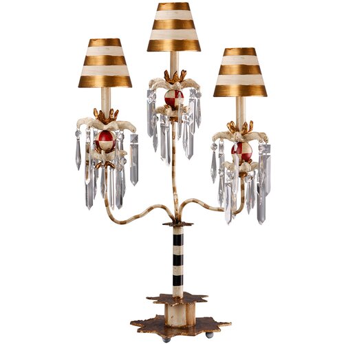 Elstead Lighting Elstead Birdland Namizna svetilka z 1 lučjo, črna, zlata, kristalna, E27, (22100333) Cene