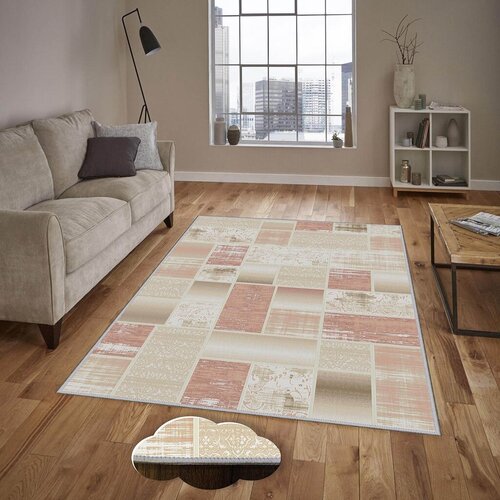 Conceptum Hypnose tepih Eexfab1140, pravougaoni, 100x150 cm, krem-roze Cene