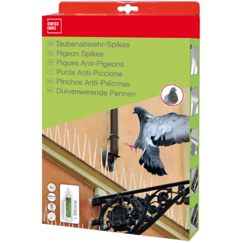 SWISSINO trni za zaščito proti pticam swissinno solutions (300 x 6 x 11 cm, odporni na uv-žarke in vremenske vplive)