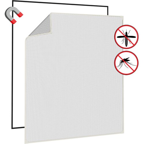  Magnetski prozorski zaslon protiv insekata bijeli 130x150 cm Slike