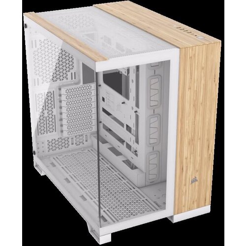 Corsair Kucište 6500X Mid-Tower/dve komore/kaljeno staklo/bez napajanja/bela/bambus drvo Cene