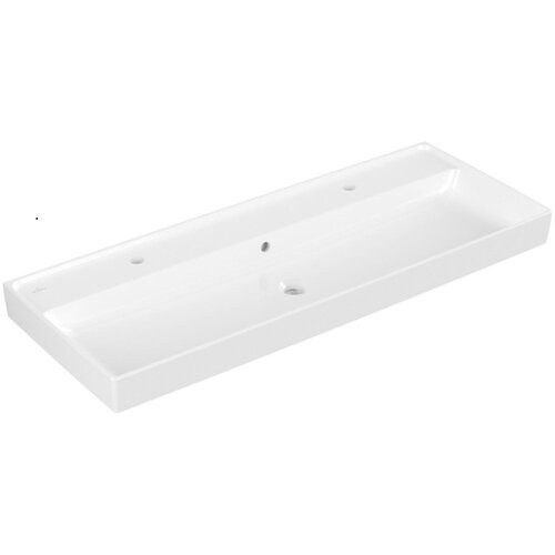 Villeroy Boch 4A33C4R1 Collaro CeramicPlus 120 x 47 cm dvojni keramični umivalnik z 2 odprtinama za armaturo Cene