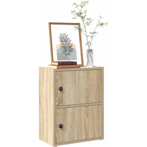 vidaXL Knjižna omara sonoma hrast 40x24x52 cm inženirski les Cene