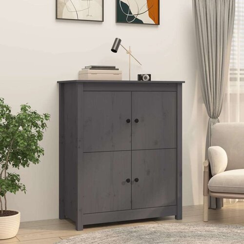  Komoda siva 83x41,5x100 cm trdna borovina, (20654206) Cene