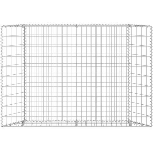 Trapezna gabionska gredica od pocinčanog čelika 150x20x100 cm Slike
