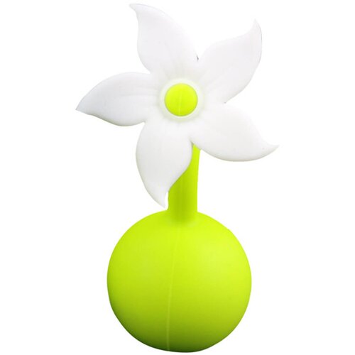 Haakaa silikonska čep za izdajalicu Flower white Slike