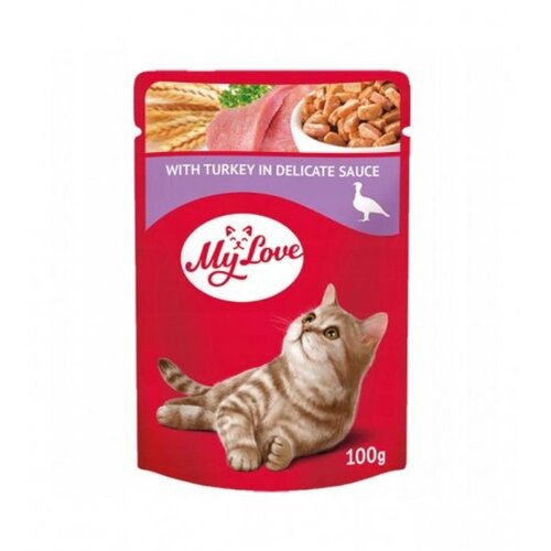 My Love sos za mačke, ćuretina, 100g Slike